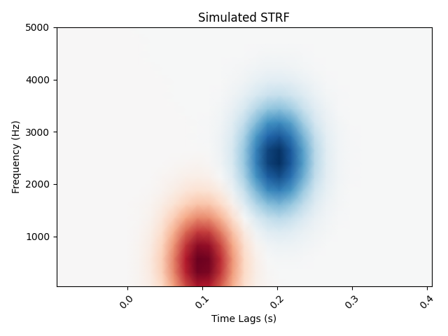 Simulated STRF