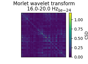 Morlet wavelet transform, 16.0-20.0 Hz.