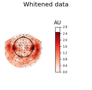Whitened data, AU