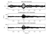 Whitening evoked data with a noise covariance