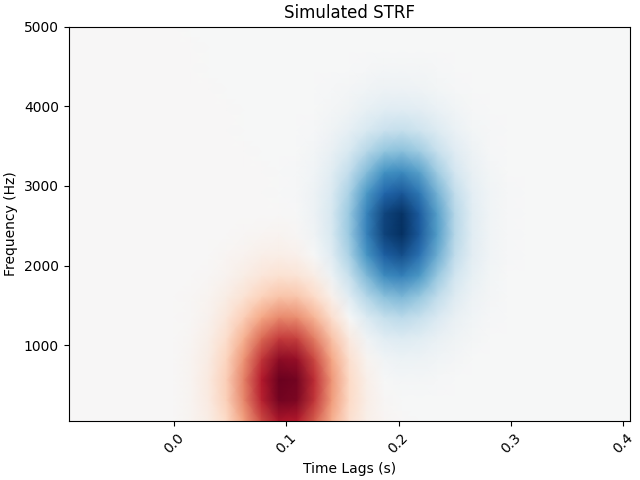 Simulated STRF