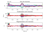 Whitening evoked data with a noise covariance