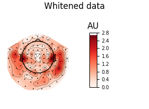 Whitened data, AU