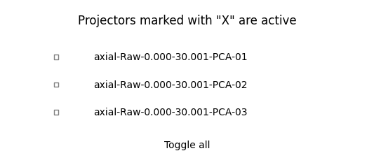 Projectors marked with 