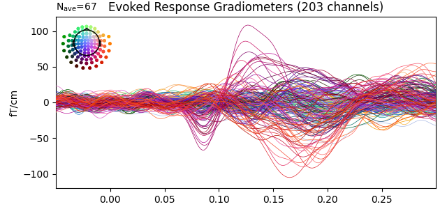 Evoked Response Gradiometers (203 channels)