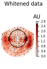 Whitened data, AU