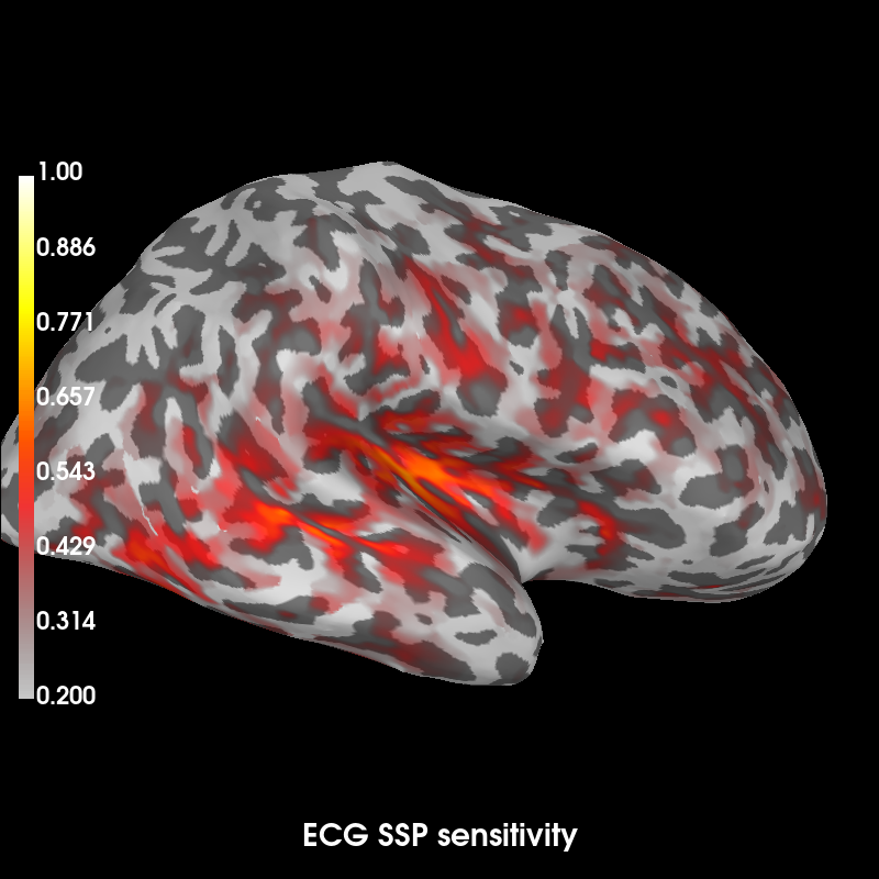 ssp projs sensitivity map