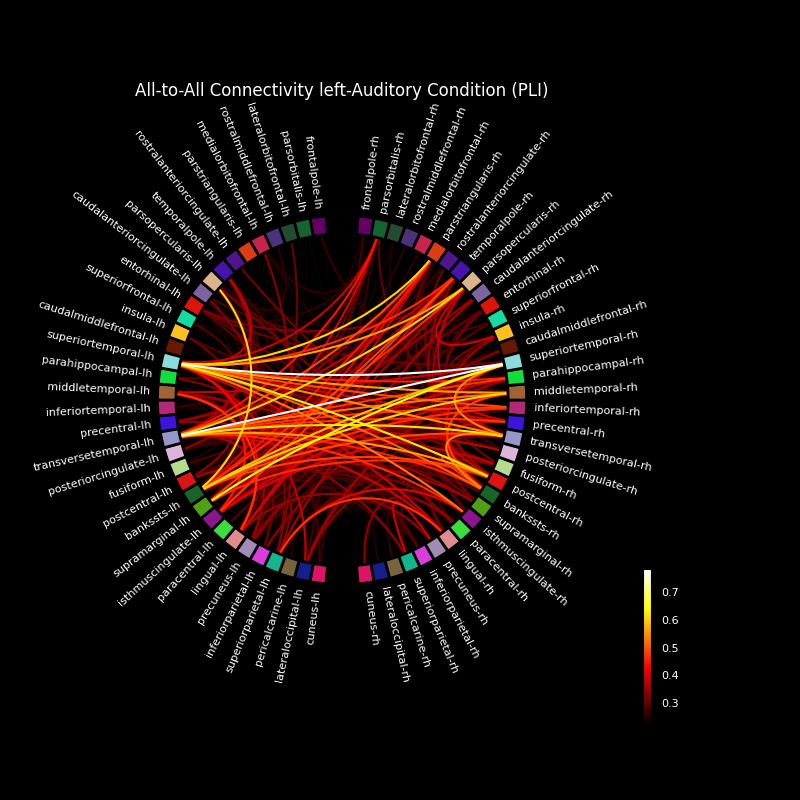 All-to-All Connectivity left-Auditory Condition (PLI)